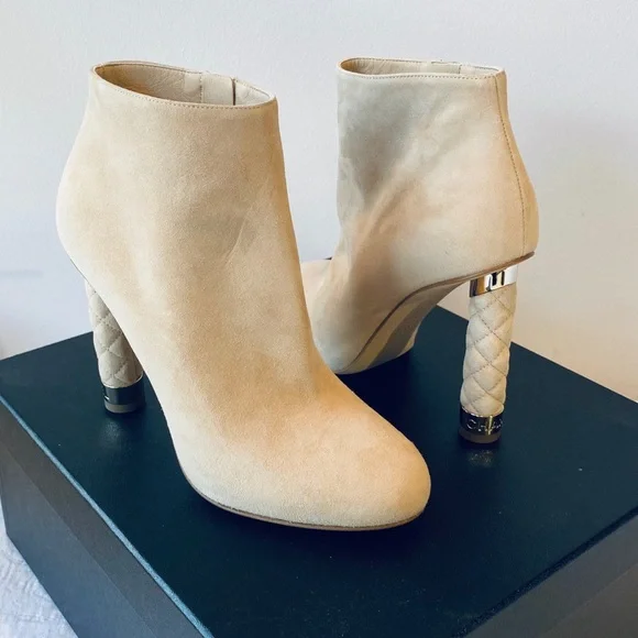 NIB**CHANEL**Beige Booties***US 7.5**$1800 - Picture 2 of 7